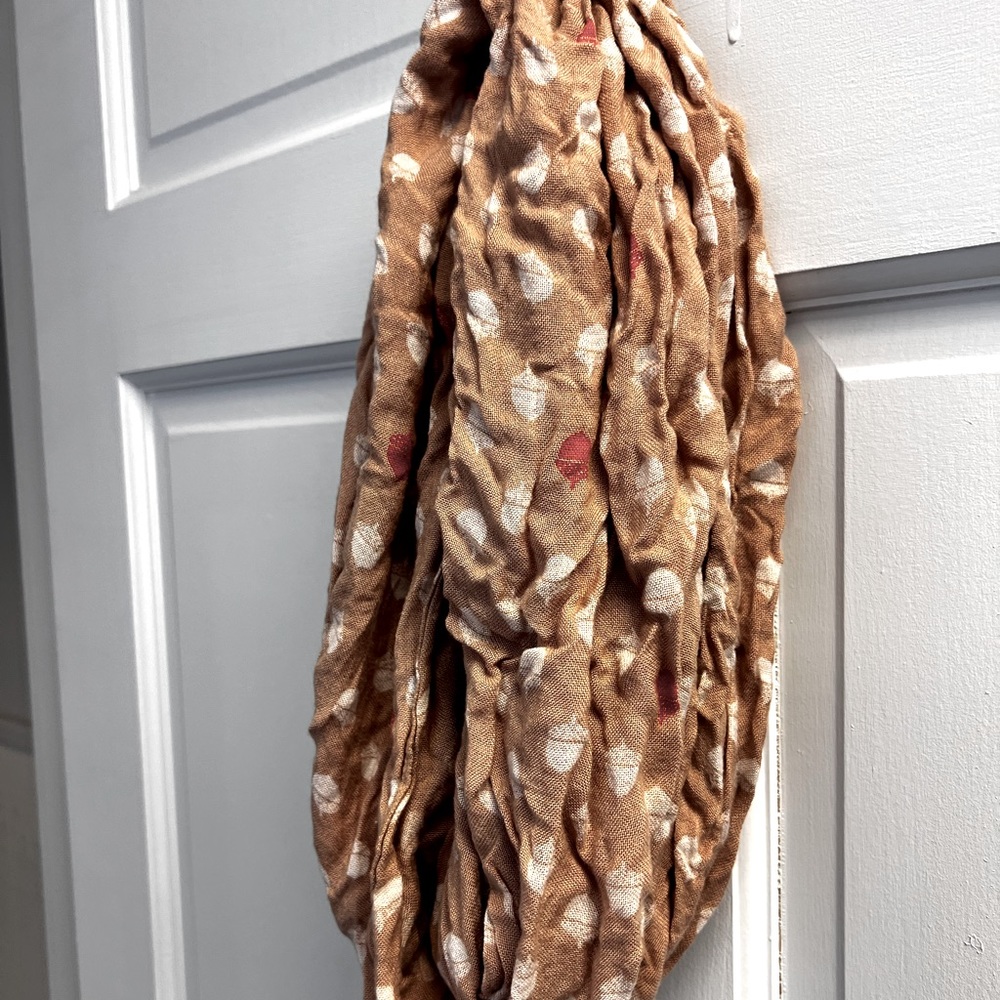 Autumn print infinity scarf